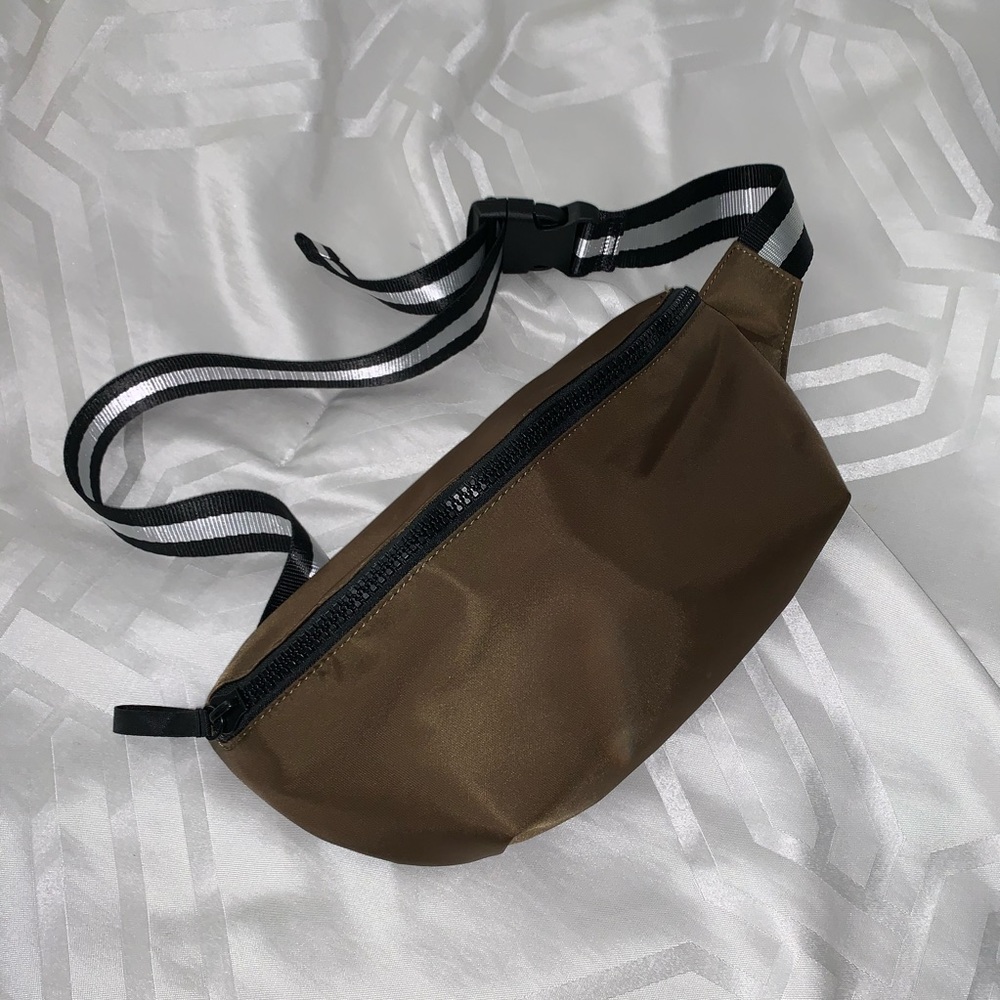 Dark Olive Nylon Fanny Pack